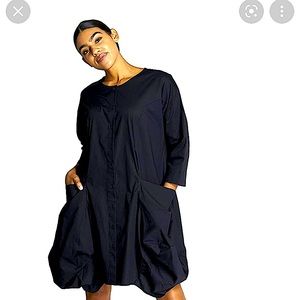 Black Whoopi Goldberg Dubgee shirt dress size xl